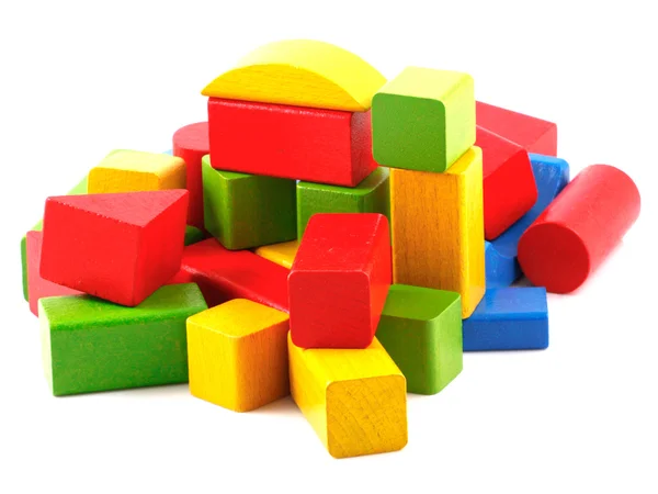 stock image Wooden building blocks