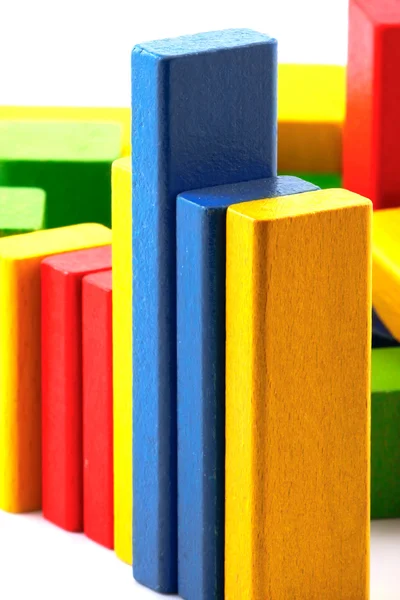 stock image Wooden building blocks