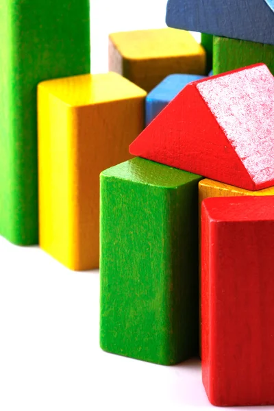 stock image Wooden building blocks