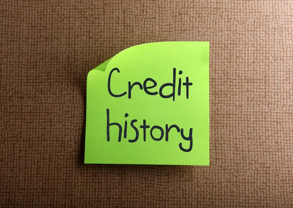 Histórico de crédito — Fotografia de Stock