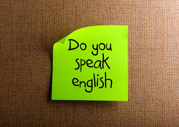 Μιλάς Αγγλικά — Φωτογραφία Αρχείου