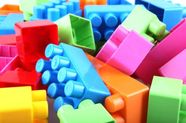 Plastic toy blocks clipart