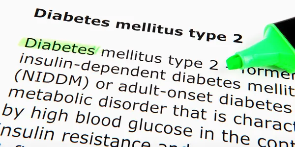 Diabetes mellitus typu 2 — Stock fotografie