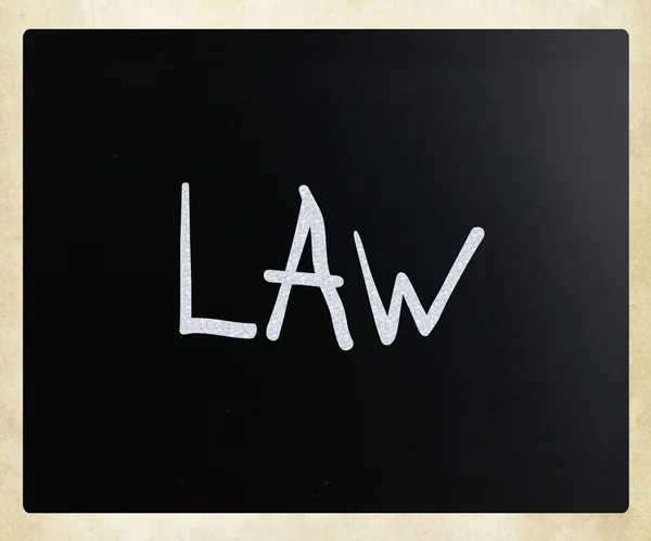 Het woord "wet" handgeschreven met wit krijt op een schoolbord — Stockfoto