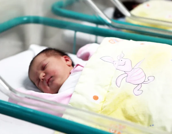 Stock image Newborn baby inside incubator