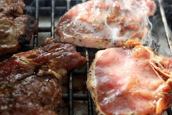 stock image Grilled pork steaks