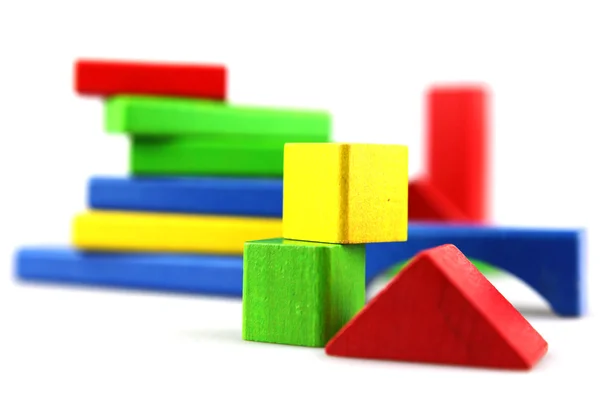 Stock image Wooden building blocks