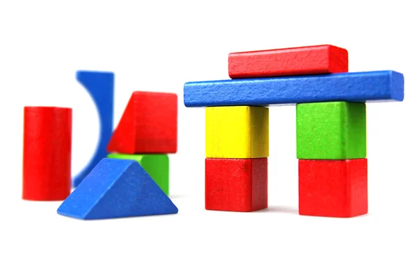 Stock image Wooden building blocks