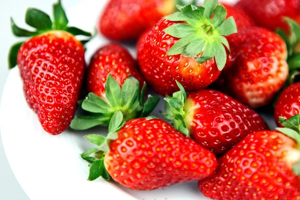 stock image Freshly-picked strawberries