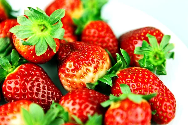 stock image Freshly-picked strawberries