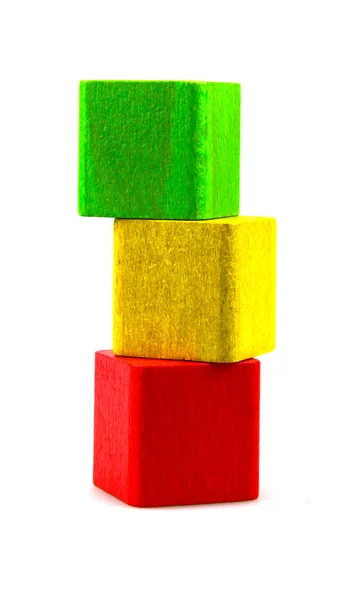 stock image Wooden building blocks