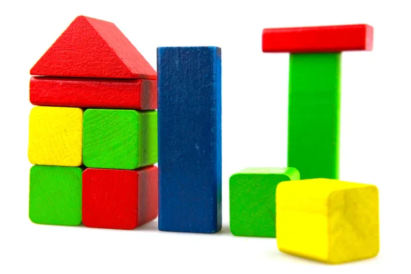 stock image Wooden building blocks