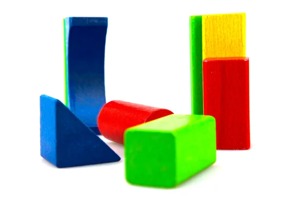 stock image Wooden building blocks