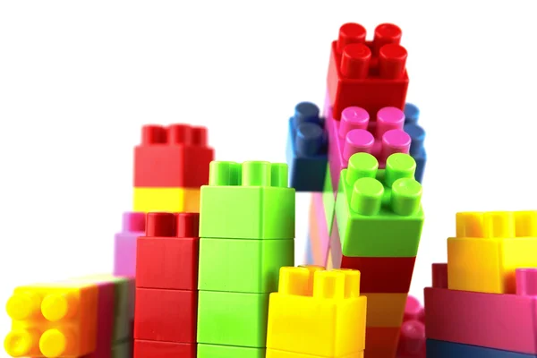 Plastic building blocks — Stock Photo, Image