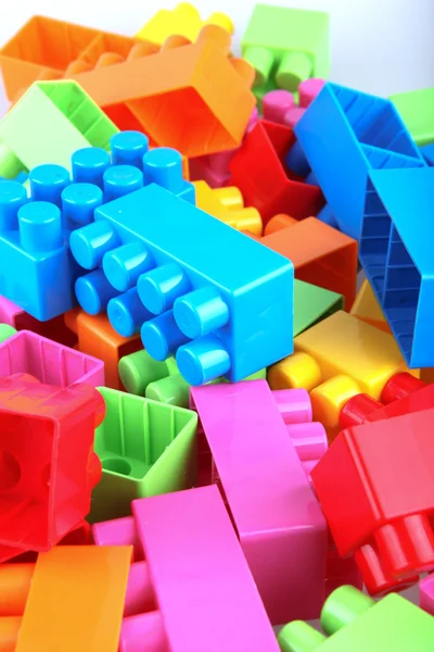Plastic building blocks — Stock Photo, Image