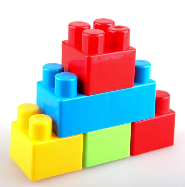 Plastic building blocks — Stock Photo, Image