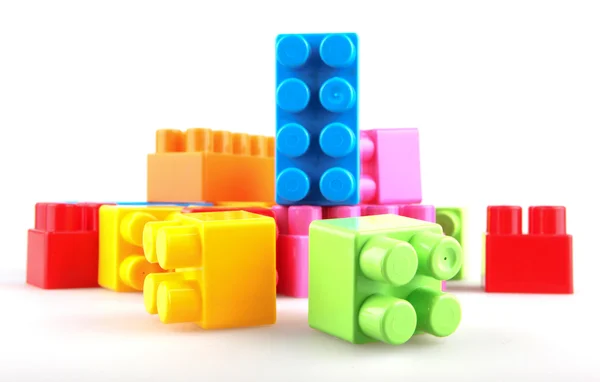 Plastic building blocks — Stock Photo, Image