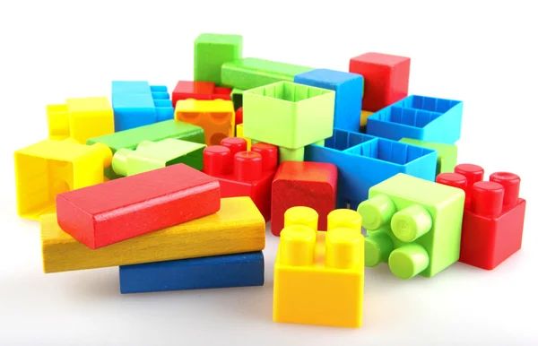 stock image Plastic building blocks