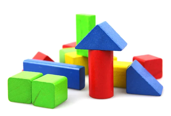 stock image Wooden building blocks