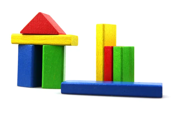 stock image Plastic building blocks