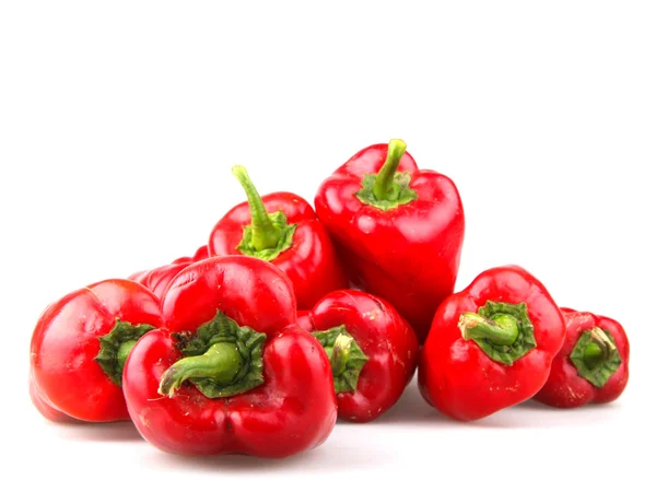 Red chilli peppers on white background — Stock Photo, Image