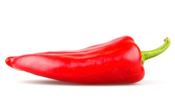 Red chilli peppers on white background — Stock Photo, Image