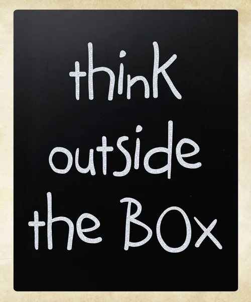 Think outside the box - concept — Stock Photo, Image