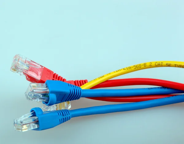 Ethernet-nätverkskablar — Stockfoto