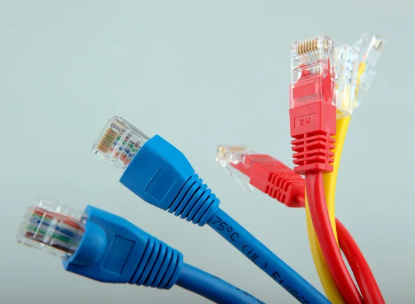 Мережні кабелі Ethernet — стокове фото