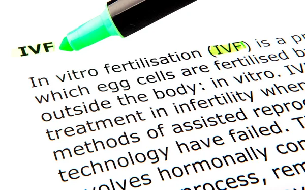 IVF - Imagem colorida — Fotografia de Stock