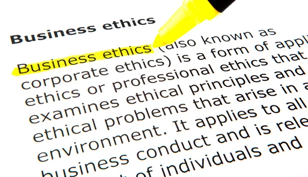 Business ethics — Stock Photo, Image