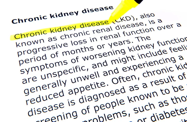 Chronic kidney disease — Stock Photo, Image
