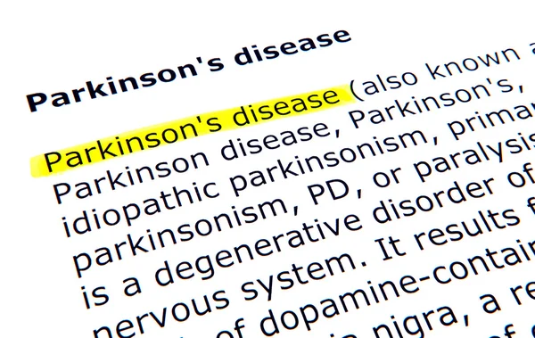 Choroba Parkinsona — Zdjęcie stockowe