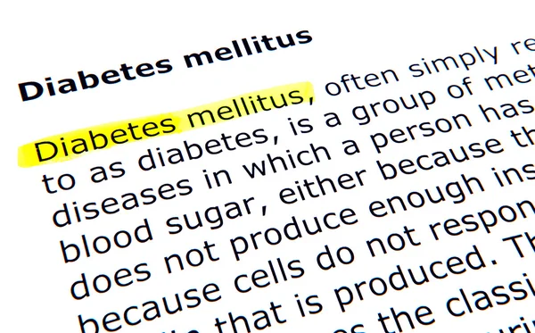 Diabetes mellitus — Stock Photo, Image