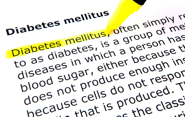 Diabetes mellitus — Stock Photo, Image