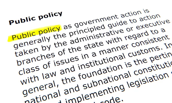 stock image Public policy