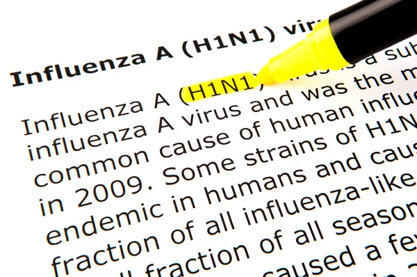 Grip A (H1n1) virüs — Stok fotoğraf