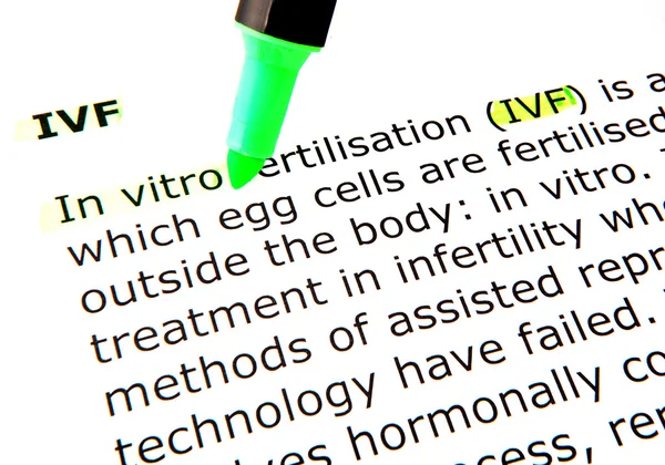 Az in vitro megtermékenyítés (Ivf) — Stock Fotó