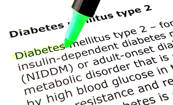 Diabetes mellitus typu 2 — Stock fotografie