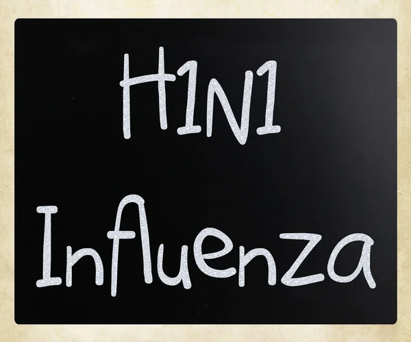 H1N1-influenzavirus — Stockfoto