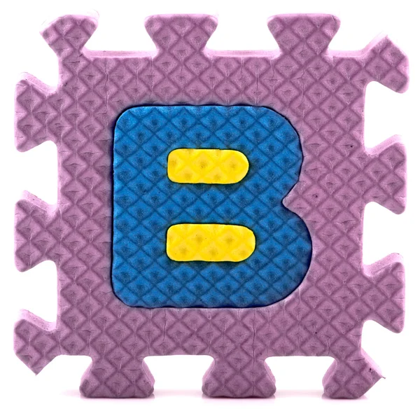Alfabet puzzelstukjes — Stockfoto