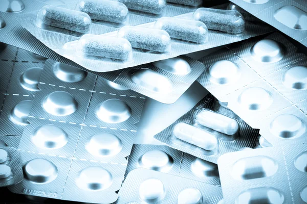 Envases de pastillas — Foto de Stock