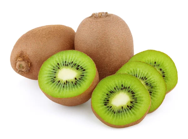 Ripe kiwi fruits with slices — Stock Photo, Image