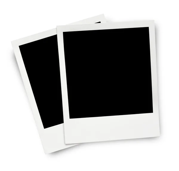 Dos marcos de fotos viejos en blanco —  Fotos de Stock