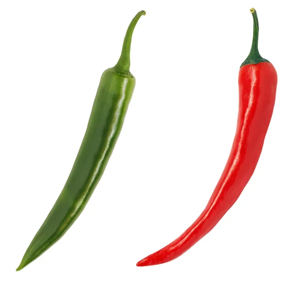 Red and green chili pepper — Stock Photo, Image