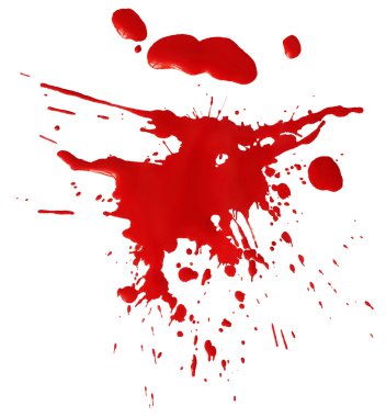 Blot of red blood clipart