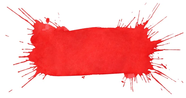 Blot of red watercolor — Stock Photo, Image