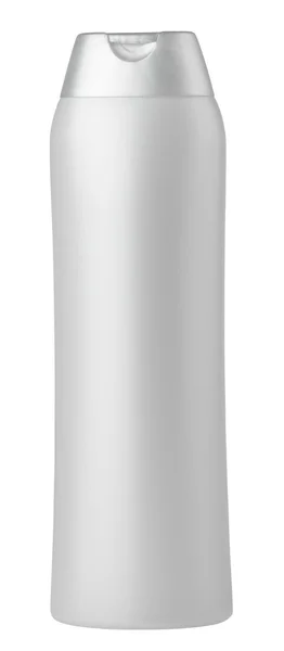 Bottiglia di shampoo argento — Foto Stock