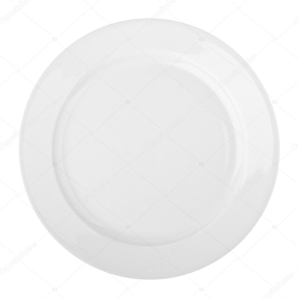 Plate isolated on a white