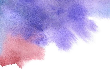 Watercolor abstract hand painted background clipart